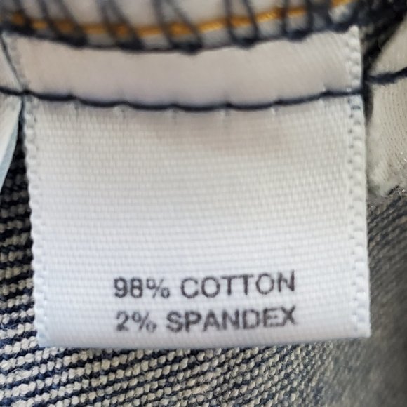 LOFT Medium Wash Ruffle Hem Denim Jean Skirt Size 2P - Picture 9 of 11